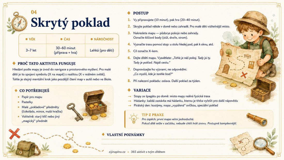 Ukázka aktivity: Skrytý poklad
